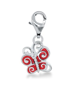 Beautiful Butterfly Shape Silver Charms CH-67